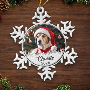 Décoration de Noël personnalisée avec photo - Décoration personnalisée pour chien et chat - Forme en métal personnalisée - Cadeau de Noël pour les propriétaires et les amoureux des animaux