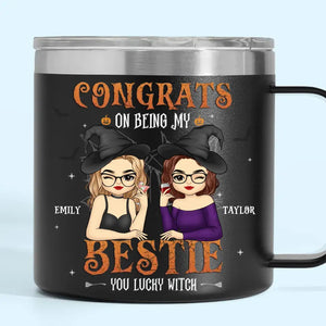 Tu es ma sorcière préférée - Gobelet personnalisé en acier inoxydable de 14 oz avec poignée - Cadeau d'Halloween pour meilleures amies, meilleures amies, sœurs