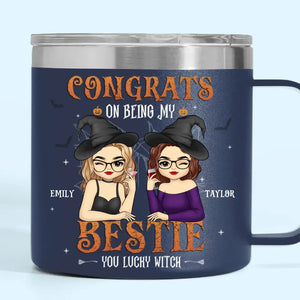 Tu es ma sorcière préférée - Gobelet personnalisé en acier inoxydable de 14 oz avec poignée - Cadeau d'Halloween pour meilleures amies, meilleures amies, sœurs