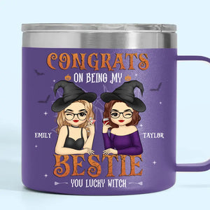 Tu es ma sorcière préférée - Gobelet personnalisé en acier inoxydable de 14 oz avec poignée - Cadeau d'Halloween pour meilleures amies, meilleures amies, sœurs