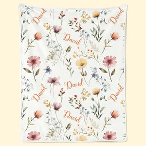 Couverture personnalisée pour bébé, brillante comme une fleur ! Cadeau pour bébé, enfant et nouveau-né