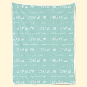 Je t'aime jusqu'à la lune et retour - Couverture bébé personnalisée familiale - Cadeau pour bébé, enfants, nouveau-né