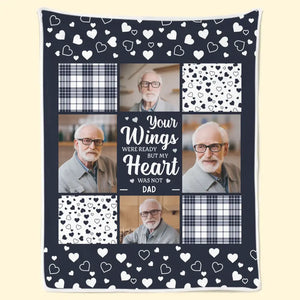 Photo personnalisée « Tu nous manques et nous t'aimons toujours » - Couverture personnalisée commémorative - Cadeau de condoléances pour les membres de la famille