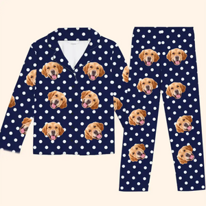 Photo personnalisée : rien ne dit mieux l'amour des animaux que de porter leur visage sur votre pyjama - Pyjama personnalisé pour chien et chat - Cadeau de Noël pour les propriétaires et les amoureux des animaux