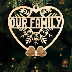 Les fêtes de fin d'année sont un moment privilégié pour la famille - Décoration personnalisée pour la famille - Acrylique en forme personnalisée - Cadeau de Noël pour les membres de la famille