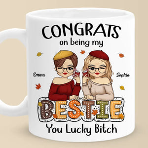Vous êtes du même sang, vous êtes sœurs - Mug personnalisé Besties - Cadeau d'automne pour meilleures amies, BFF, sœurs