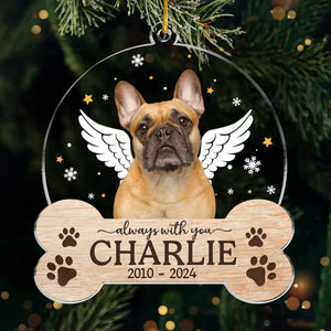 Souvenirs photo personnalisés pour toute une vie - Ornement commémoratif personnalisé - Forme personnalisée en acrylique - Cadeau de condoléances, cadeau de Noël pour les propriétaires d'animaux et les amoureux des animaux