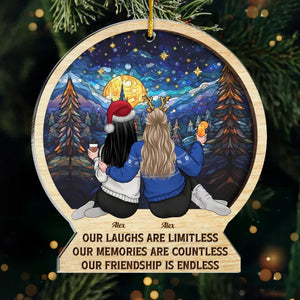 Les amis simplifient tout - Décoration personnalisée pour meilleure amie - Forme personnalisée en acrylique - Cadeau de Noël pour meilleures amies, meilleures amies, sœurs