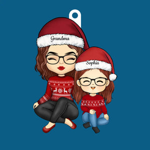 La famille rend chaque Noël spécial - Décoration familiale personnalisée - Forme en bois personnalisée - Cadeau de Noël pour grand-mère