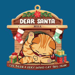 Les pattes du Père Noël sont la meilleure clause - Ornement personnalisé pour chat - Bois en forme personnalisée - Cadeau de Noël pour propriétaires et amoureux des animaux