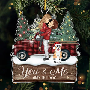 Jingle Paws, comment nos animaux de compagnie illuminent les fêtes - Décoration personnalisée pour couple - Acrylique en forme personnalisée - Cadeau de Noël pour mari et femme, anniversaire, propriétaires d'animaux, amoureux des animaux