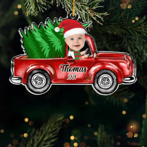 Les petits moments photo personnalisés apportent une grande joie pendant la période de Noël - Décoration personnalisée familiale personnalisée - Forme personnalisée en acrylique - Cadeau de Noël pour bébé, enfant, nouveau-né, premier Noël