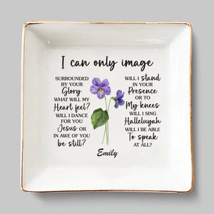 Un véritable ami est une bénédiction d'en haut - Plat à bijoux personnalisé Bestie - Cadeau pour meilleures amies, meilleures amies, sœurs