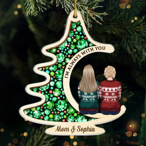Chaque souvenir est un trésor que nous chérissons - Ornement commémoratif personnalisé - Forme personnalisée en acrylique - Cadeau de condoléances, cadeau de Noël pour les membres de la famille