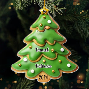 Les fêtes de fin d'année sont un moment privilégié pour la famille - Ornement personnalisé imprimé effet gonflable 3D pour la famille - Forme personnalisée en acrylique - Cadeau de Noël pour les membres de la famille