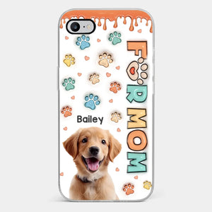 Coque de téléphone transparente personnalisée avec photo « Les amis à fourrure sont les meilleurs amis » pour chien et chat, imprimée en 3D avec effet gonflé, cadeau idéal pour les propriétaires et les amoureux des animaux.