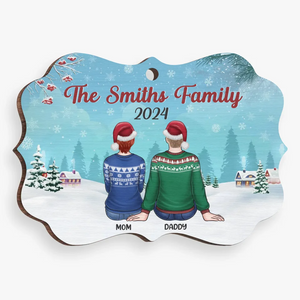Ma partie préférée de Noël, c'est la famille - Décoration familiale personnalisée - Bois en forme de Benelux - Cadeau de Noël pour les membres de la famille