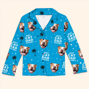 Photo personnalisée : chaque pas est un mot d'amour écrit sur mon cœur ! Pyjama personnalisé pour chien et chat ! Cadeau de Noël pour les propriétaires et les amoureux des animaux.