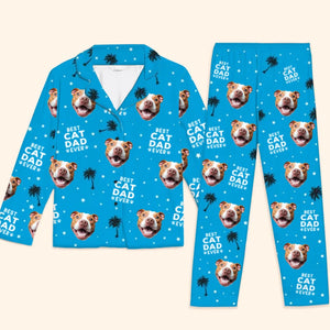 Photo personnalisée : chaque pas est un mot d'amour écrit sur mon cœur ! Pyjama personnalisé pour chien et chat ! Cadeau de Noël pour les propriétaires et les amoureux des animaux.