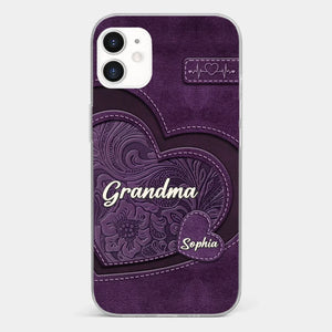 Coque de téléphone transparente imprimée effet gonflé 3D personnalisée - Cadeaux d'anniversaire personnalisés pour maman, grand-mère - Tu es la mère que tout le monde rêve d'avoir