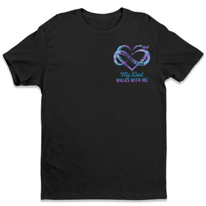 Ne marchez jamais seul - T-shirt, sweat à capuche et sweat-shirt unisexe personnalisé commémoratif - Cadeau de condoléances pour les membres de la famille