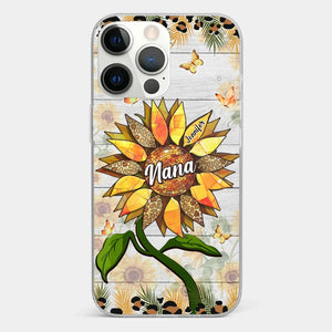 À la femme merveilleuse - Coque de téléphone transparente personnalisée pour la famille - Cadeau pour maman, grand-mère