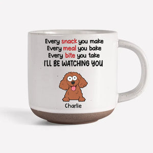 Je suis amoureuse de mon compagnon à quatre pattes ! Mug en céramique personnalisé avec inscription « Chien et chat » - Cadeau pour les propriétaires et les amoureux des animaux.