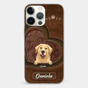 La vie est meilleure avec un chien ! Coque de téléphone transparente personnalisée pour chien ! Cadeau pour les propriétaires et les amoureux des animaux.