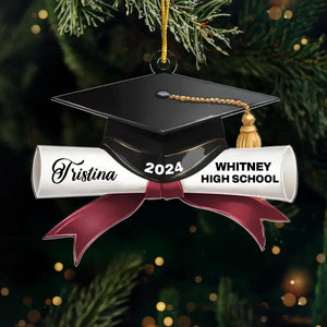Nous sommes fiers de vous et de vos rêves - Ornement personnalisé pour la famille - Forme personnalisée en acrylique - Cadeau de remise de diplôme, cadeau de Noël pour les membres de la famille, les frères et sœurs