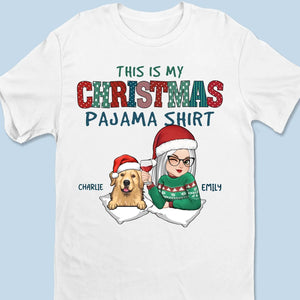 Jingle All The Way With My Furry Friend - T-shirt unisexe personnalisé pour chien et chat, t-shirt premium, sweat à capuche - Cadeau de Noël pour propriétaires et amoureux des animaux