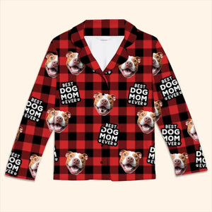 Pyjama personnalisé avec photo : amour inconditionnel de vos amis à quatre pattes ! Pyjama personnalisé pour chien et chat ! Cadeau de Noël pour propriétaires et amoureux des animaux.