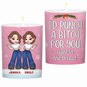 Les amis sont comme des étoiles - Bougie parfumée sans fumée personnalisée Bestie - Cadeau de Noël pour meilleures amies, meilleures amies, sœurs
