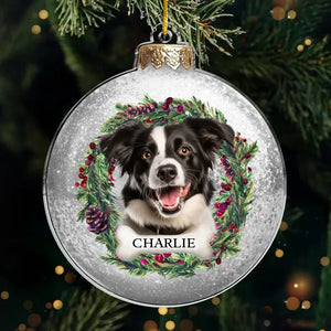 Photo personnalisée « Tu seras toujours avec moi en esprit » – Ornement commémoratif personnalisé – Forme personnalisée en acrylique – Cadeau de condoléances, cadeau de Noël pour les propriétaires d'animaux et les amoureux des animaux