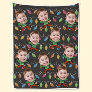 Couverture personnalisée avec photo « Vous êtes tout » – Cadeau de Noël pour toute la famille