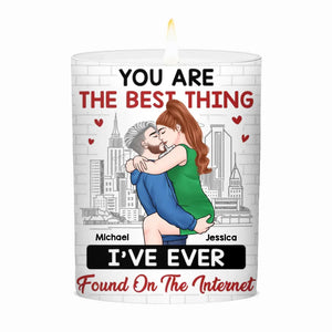 Je t'aime plus que la pizza - Bougie parfumée personnalisée sans fumée pour couple - Cadeau de Noël pour mari et femme, anniversaire