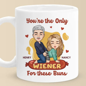 Tu es le seul Wiener pour ces petits pains - Tasse personnalisée pour couple - Cadeau pour mari et femme, anniversaire