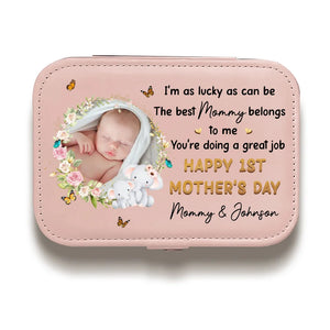 Coffret à bijoux personnalisé avec photo « La meilleure maman m'appartient » - Cadeau pour maman, grand-mère, fête des mères