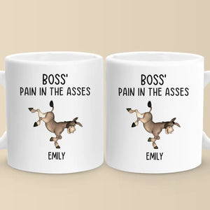 Les ânes ont besoin de carottes, pas de plaintes ! Mug personnalisé pour collègue ! Cadeau pour collègues, collègues de travail, collègues et membres de la famille.