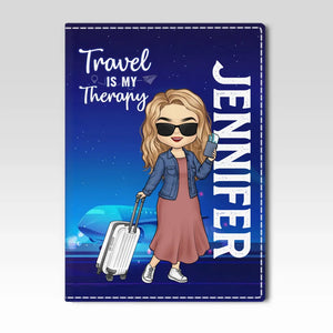 Travaillez, voyagez, économisez, recommencez ! Étui de passeport personnalisé, porte-passeport, cadeau de vacances, cadeau pour les amateurs de voyages d'aventure