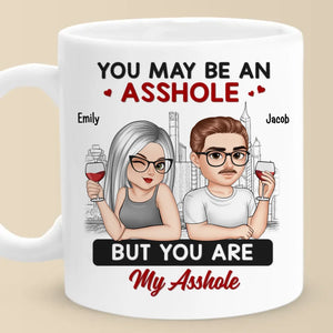 La maison est partout où je suis avec toi - Tasse personnalisée pour couple - Cadeau pour mari et femme, anniversaire