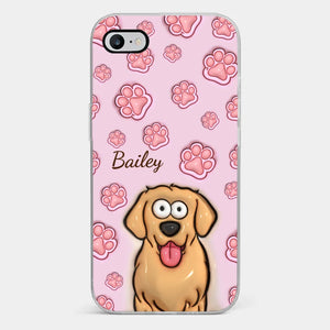 Nos amis à fourrure sont les guérisseurs ultimes - Coque de téléphone transparente personnalisée avec effet gonflé en 3D pour chien et chat - Cadeau pour propriétaires et amoureux des animaux
