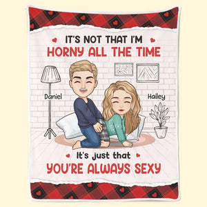 Je ne préférerais être à tes côtés nulle part ailleurs ! Couverture personnalisée pour couple ! Cadeau de Noël pour mari et femme, anniversaire