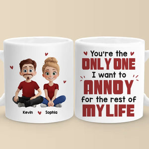 La vie est meilleure quand on est ensemble - Mug personnalisé pour couple - Cadeau pour mari et femme, anniversaire