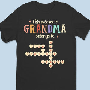 Grand-mère est le ciment qui unit notre famille - T-shirt unisexe personnalisé pour la famille, t-shirt premium, sweat à capuche - Cadeau pour maman, grand-mère