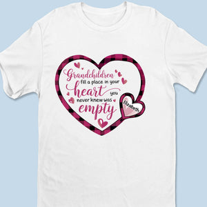 Les petits-enfants occupent une place importante dans votre cœur - T-shirt unisexe personnalisé pour la famille, t-shirt premium, sweat à capuche - Cadeau pour grand-mère, grand-père, petit-enfant