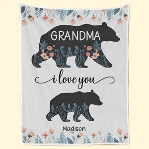 Les petits-enfants rendent la vie plus belle ! Couverture familiale personnalisée ! Cadeau pour maman et grand-mère
