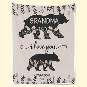 Un petit-enfant est le trésor d'un grand-parent - Couverture familiale personnalisée - Cadeau pour maman, grand-mère