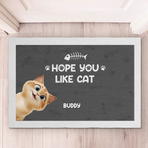 J'espère que vous adorez vos amis à fourrure - Tapis décoratif personnalisé pour chat - Cadeau de pendaison de crémaillère pour les propriétaires et les amoureux des animaux