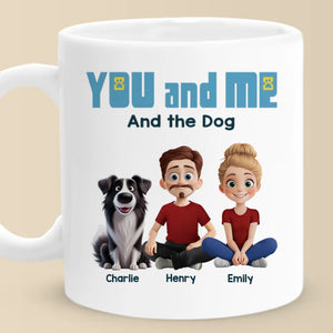 Laissez-moi vous présenter ma charmante famille - Tasse personnalisée pour chien et chat - Cadeau pour les propriétaires et les amoureux des animaux