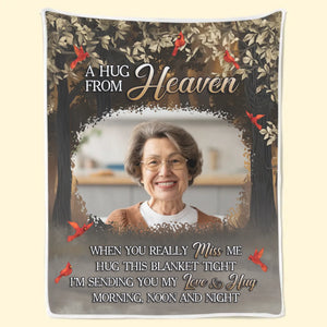 Custom Photo Your Love Is Still My Guide - Memorial Personalized Custom Blanket - Sympathy Gift For Family Members